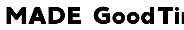 MADE GoodTime Grotesk font preview